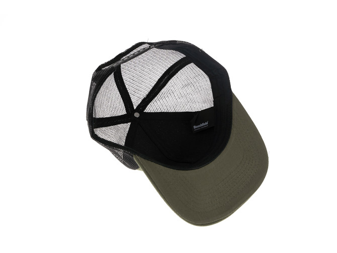 Kappe Truckers Snapback mit Puch Logo Patch olivgrün / schwarz product